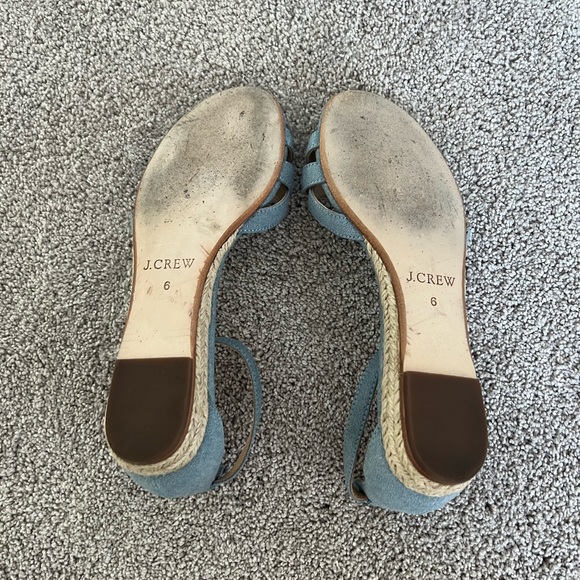 J Crew Chambray Espadrille Sandals - Picture 2 of 4